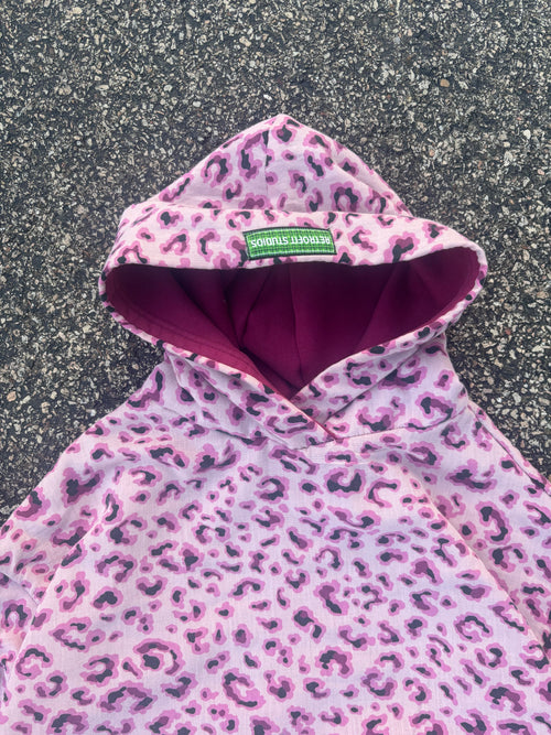 Custom 1-of-1 Pink Leopard Print Hoodie